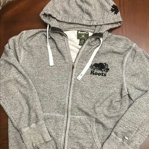 Men’s Roots Salt and Pepper Zip up hoodie